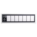 Creative Letter Art 8 Opening Glass Face White Picture Frame to hold 5 by 7 inch Photographs including 10x40-inch White Mat Coll