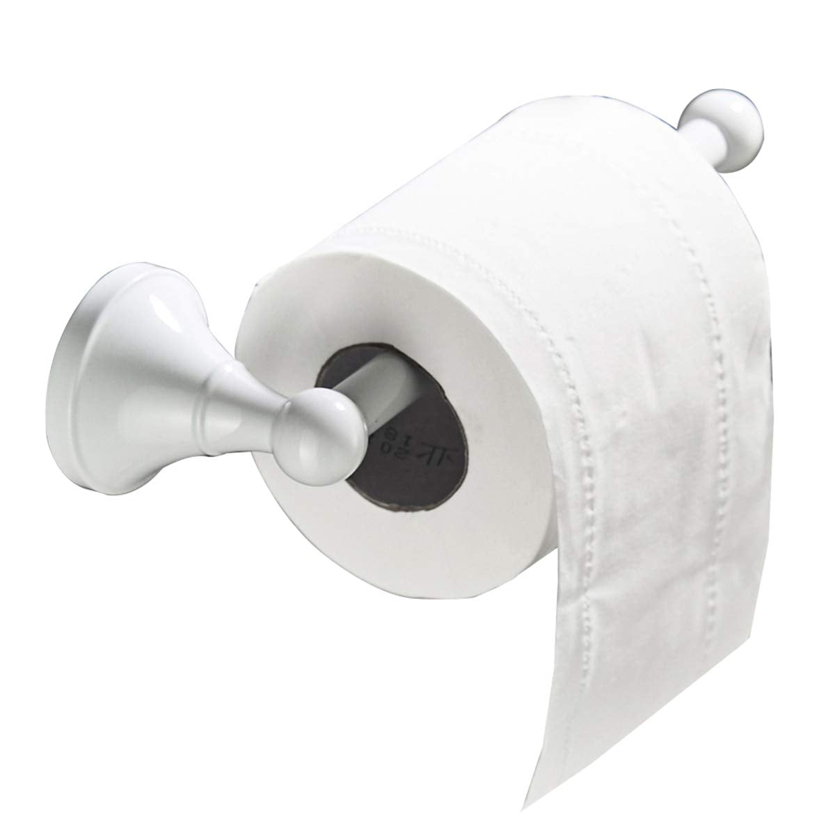 Flybath Toilet Paper Roll Holder Bar Without Cover Brass Wall Mounted, 20 cm/7.87 inches, White
