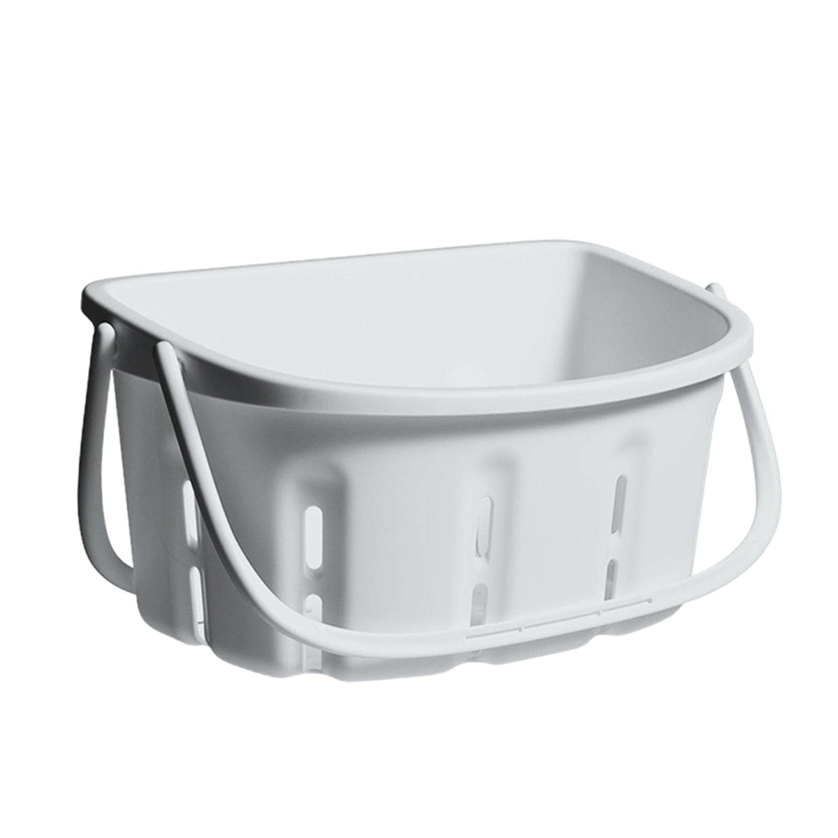 UJEAVETTE Plastic Shower Caddy Tote Portable Bathroom Basket for Dorm Bath Light Grey