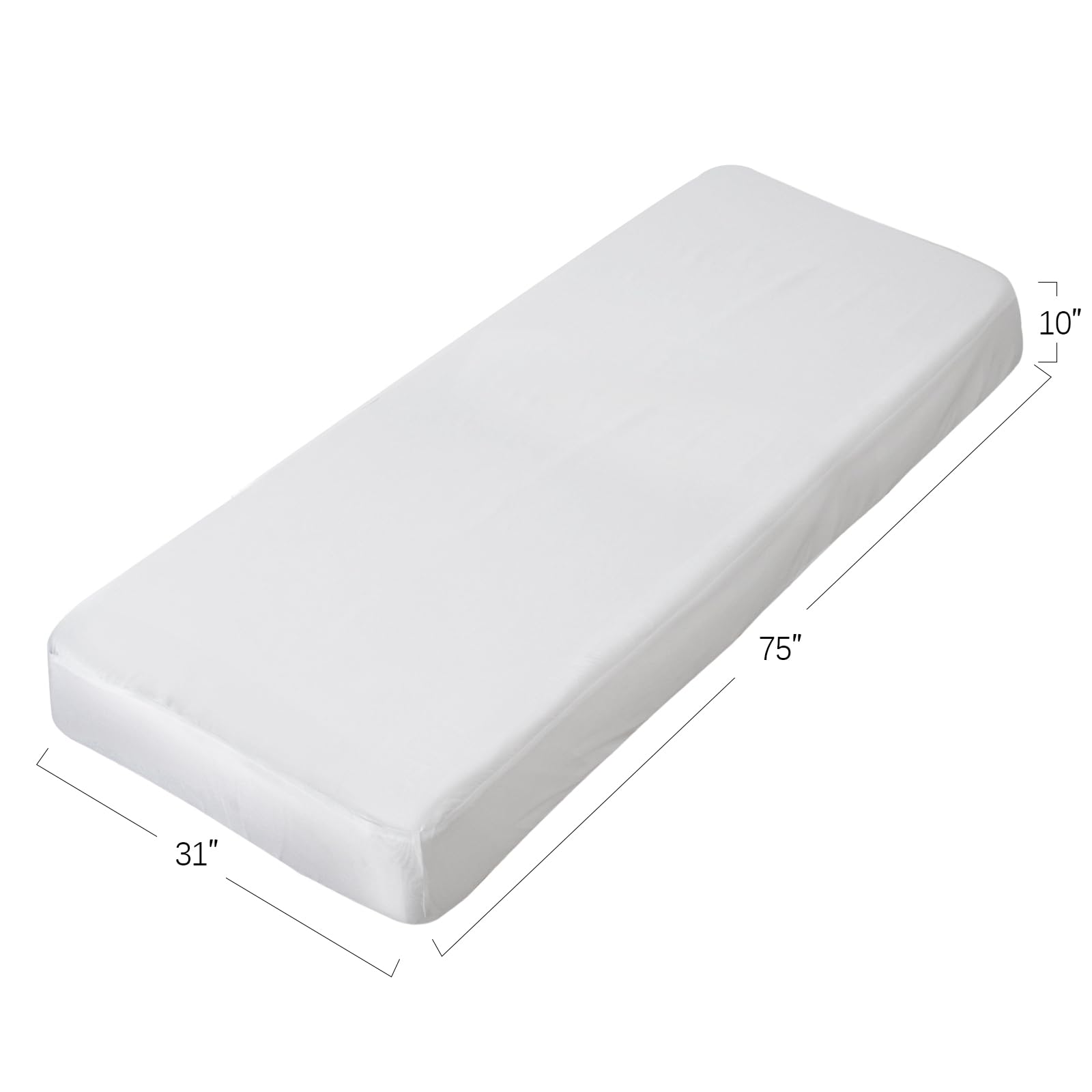 Biloban Cot Sheets 31  75 2 Pack, Cot Size Fitted Sheet Fits For Narrow Twin Mattress/Rv Bunk Mattress/Guest Beds And Folding Be