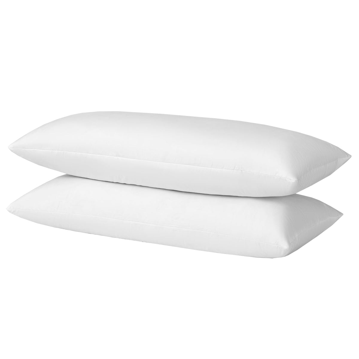 Basic Home 14X36 Pillow Insert Long Lumbar Pillow Insert For Bed 2 Pack, 14 X 36 Decorative Body Pillow Feather And Down Throw P