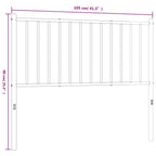 vidaXL Powder-Coated Steel Headboard, Robust Metal Construction, Black - Easy Assembly, Versatile Round Tube Design, Perfect for 39.4" Mattress