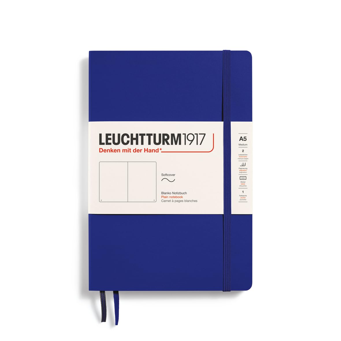 Leuchtturm1917 - Re:Combine Your Thoughts - Softcover Notebook - 123 Numbered Pages (Plain Paper, Ink)