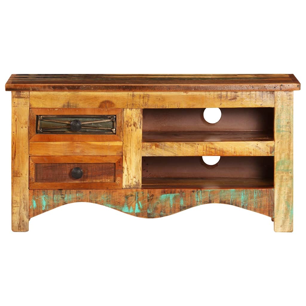 Vidaxl Tv Cabinet 31.5''X11.8''X15.7'' Solid Reclaimed Wood