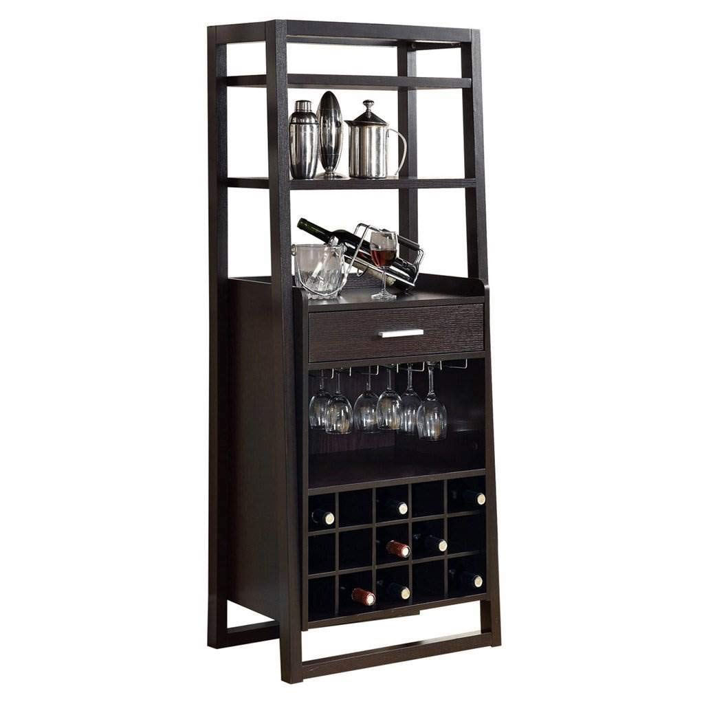 Monarch Specialties , Home Bar, Ladder Style, Cappuccino, 60&quot;H