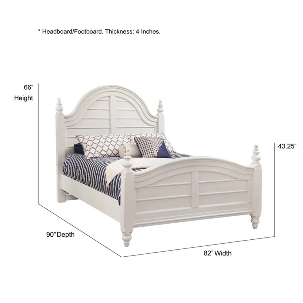 American Woodcrafters Rodanthe King Wood Panel Bed - Thumbnail 3