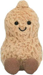 JEIIYCAT Aimery Peanut Plush Toy, 6.5" Soft Cotton Stuffed Doll, Brown, Perfect Gift for Kids and Girlfriends