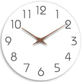 Mosewa Wall Clock 14 Inch Silent Non Ticking Wall Clocks Battery Operated - Simple Minimalist Wooden Clock Decorative for Kitche