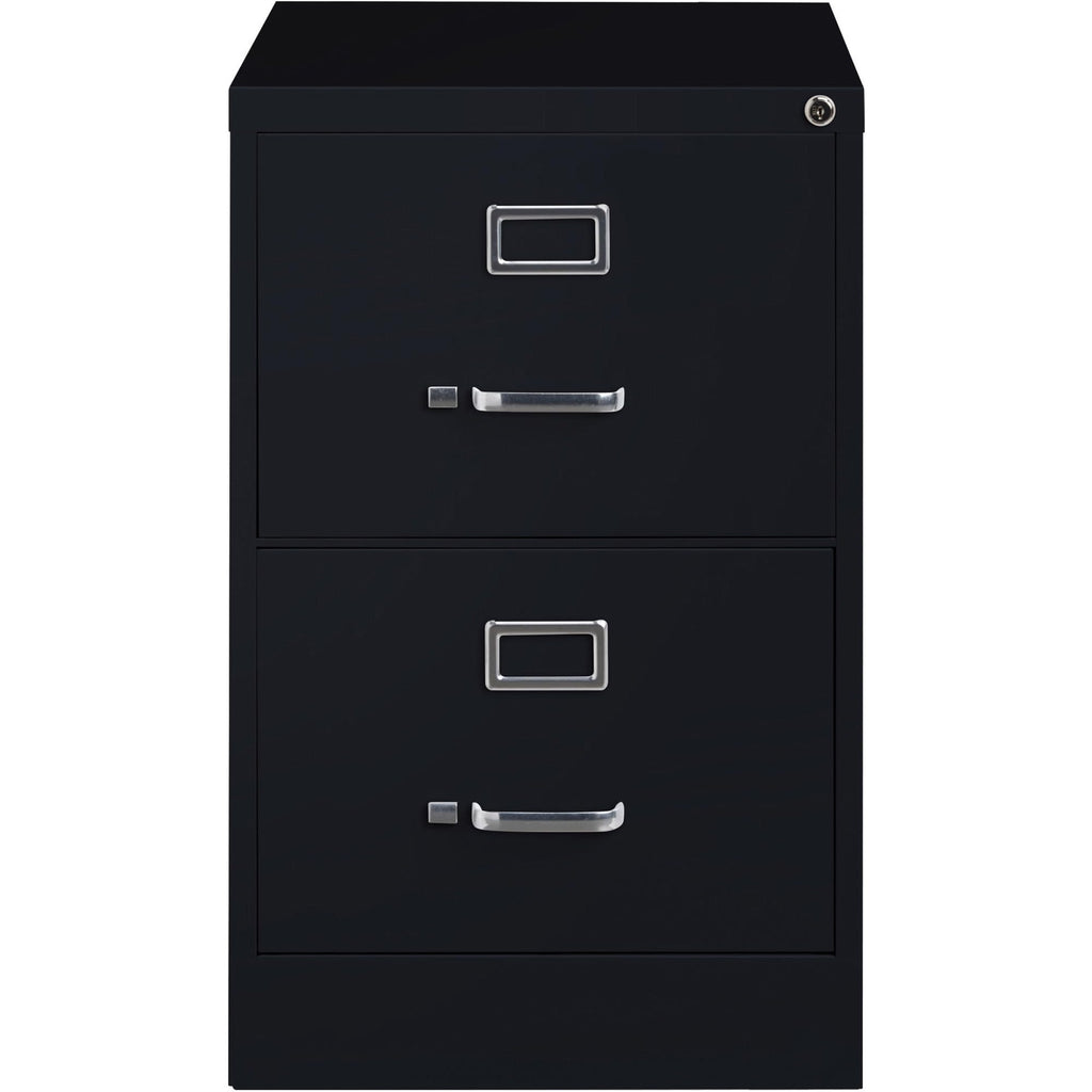 Lorell 2-Drawer Vertical File, Legal, 18 by 26-1/2 by 28-3/8-Inch, Black
