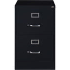 Lorell 2-Drawer Vertical File, Legal, 18 by 26-1/2 by 28-3/8-Inch, Black