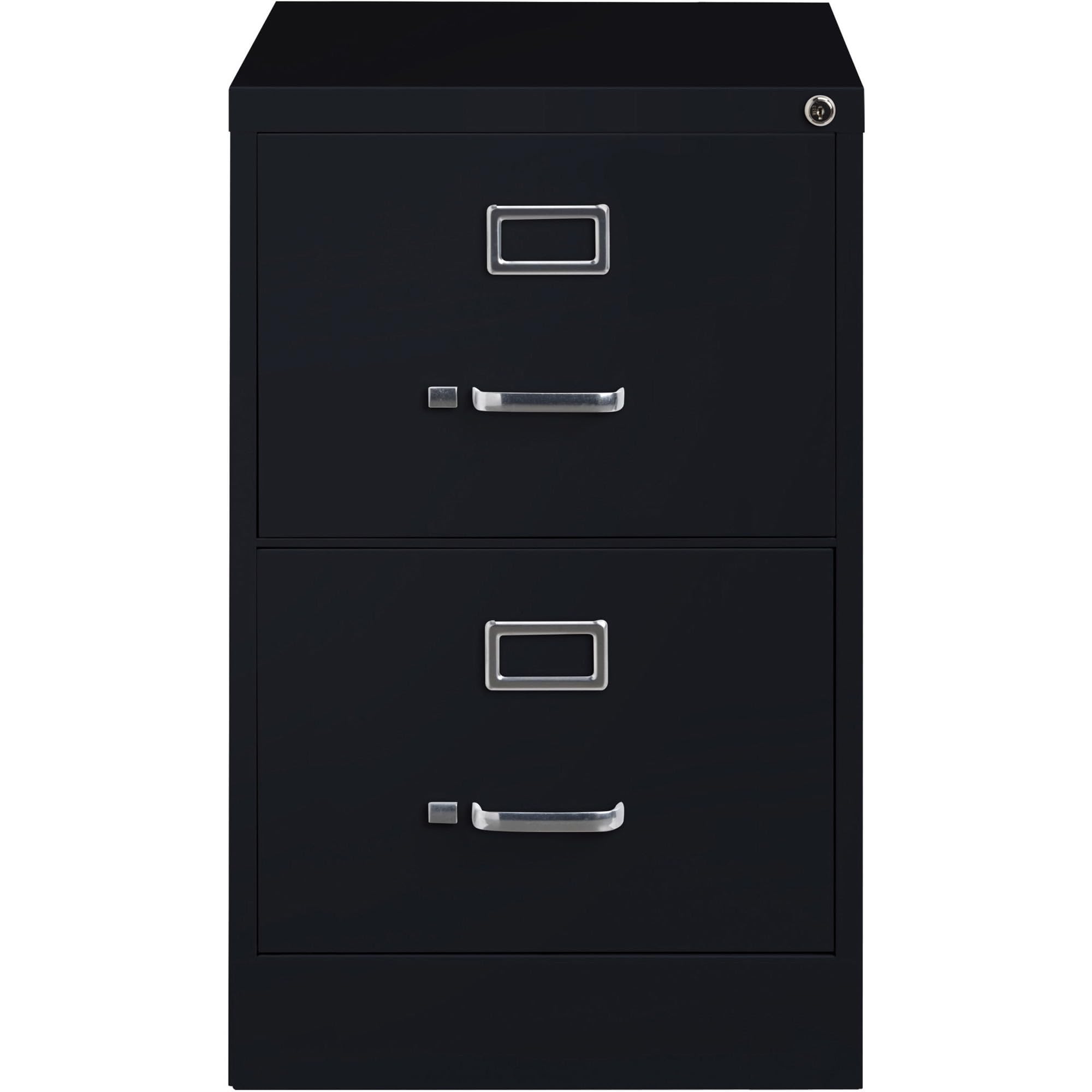 Lorell 2-Drawer Vertical File, Legal, 18 by 26-1/2 by 28-3/8-Inch, Black