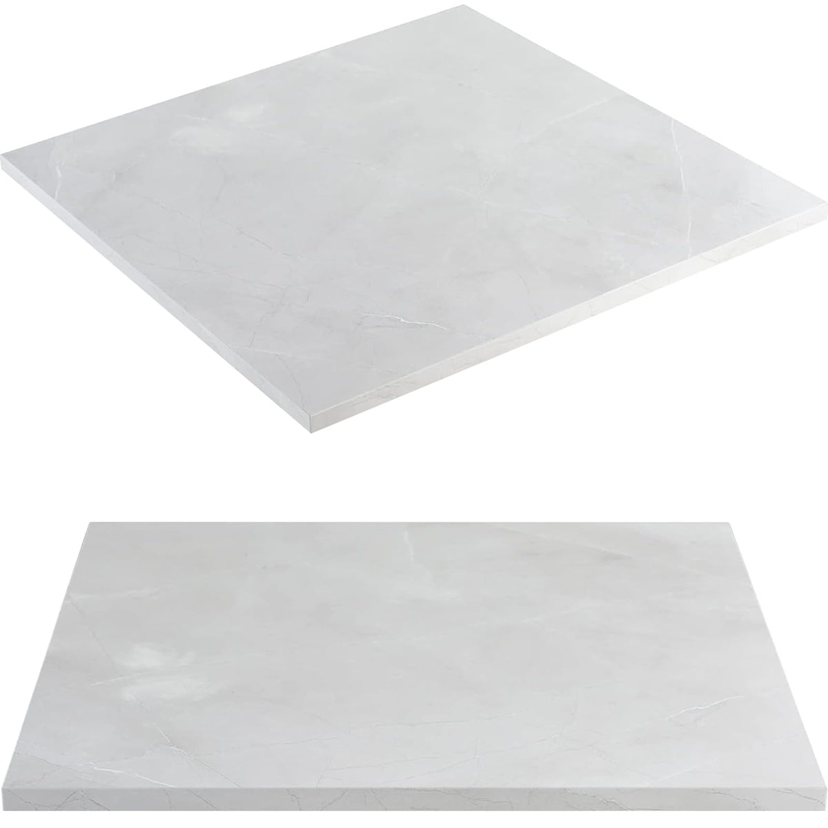 Kaboon Universal Table Top 20 X 20 Inches Squre Pack Of 2, Reversible Melamine Countertop Only, Home Or Commercial Indoor Use, W
