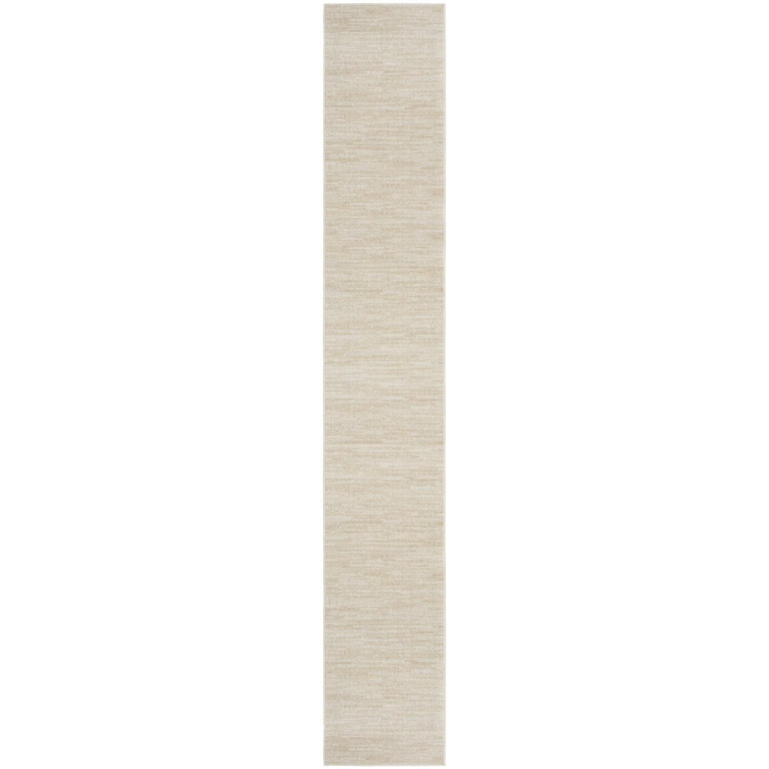 Nourison Essentials Indoor/Outdoor Ivory Beige 2'2' X 20 Area Rug, Easy Cleaning, Non Shedding, Bed Room, Living Room, Dining R