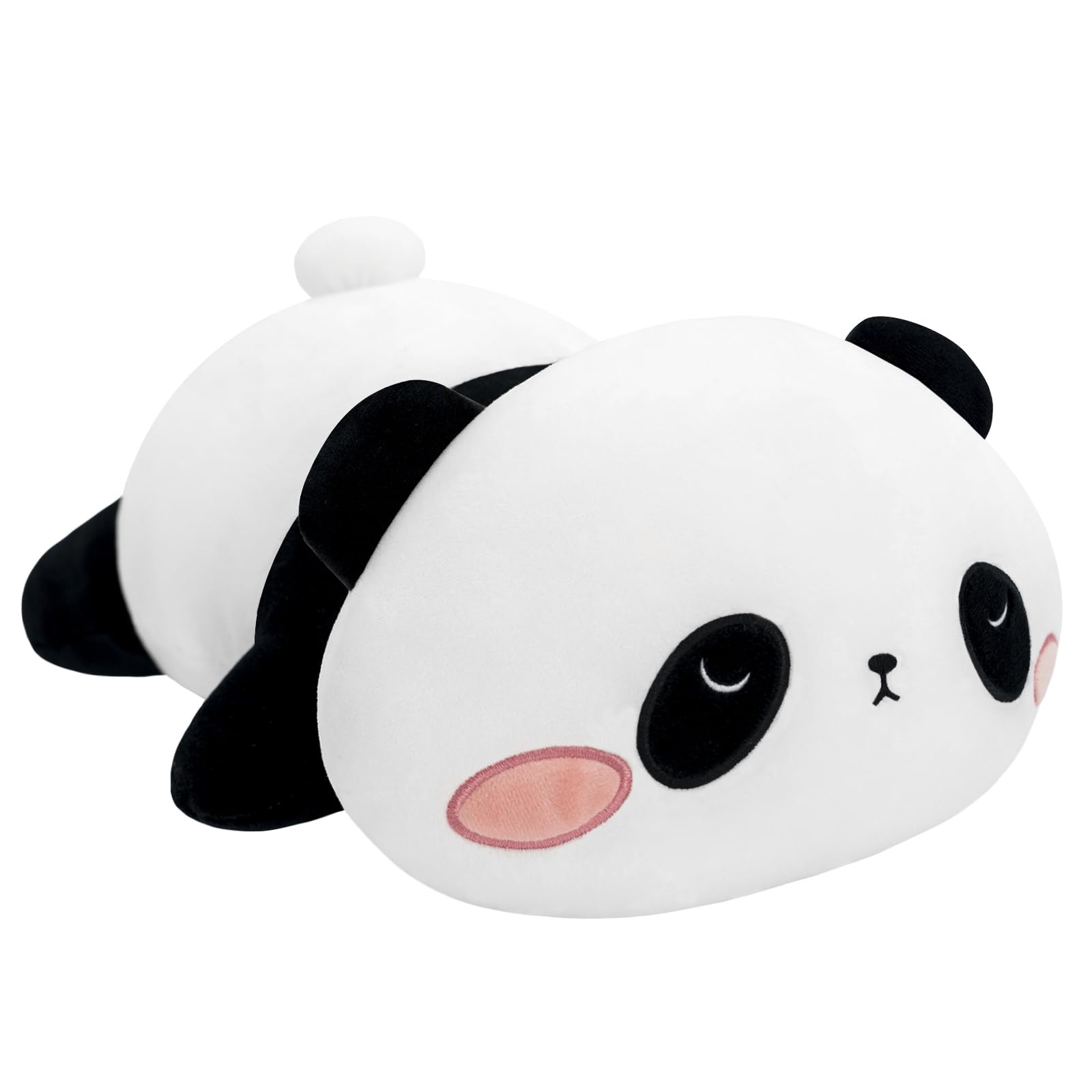 Sqeqe Weighted Panda Plush, Weighted Panda Stuffed Animal, Cute Plushies Soft Bear Pillow Toy Gift For Kids Adults 9.8 Inch, 0.8