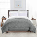 TundwalS Microfiber Reversible Solid Extra Comfort & Soft Comforter||Blanket Single Bed 210 Gsm Quilt Grey  White1 (Piece)