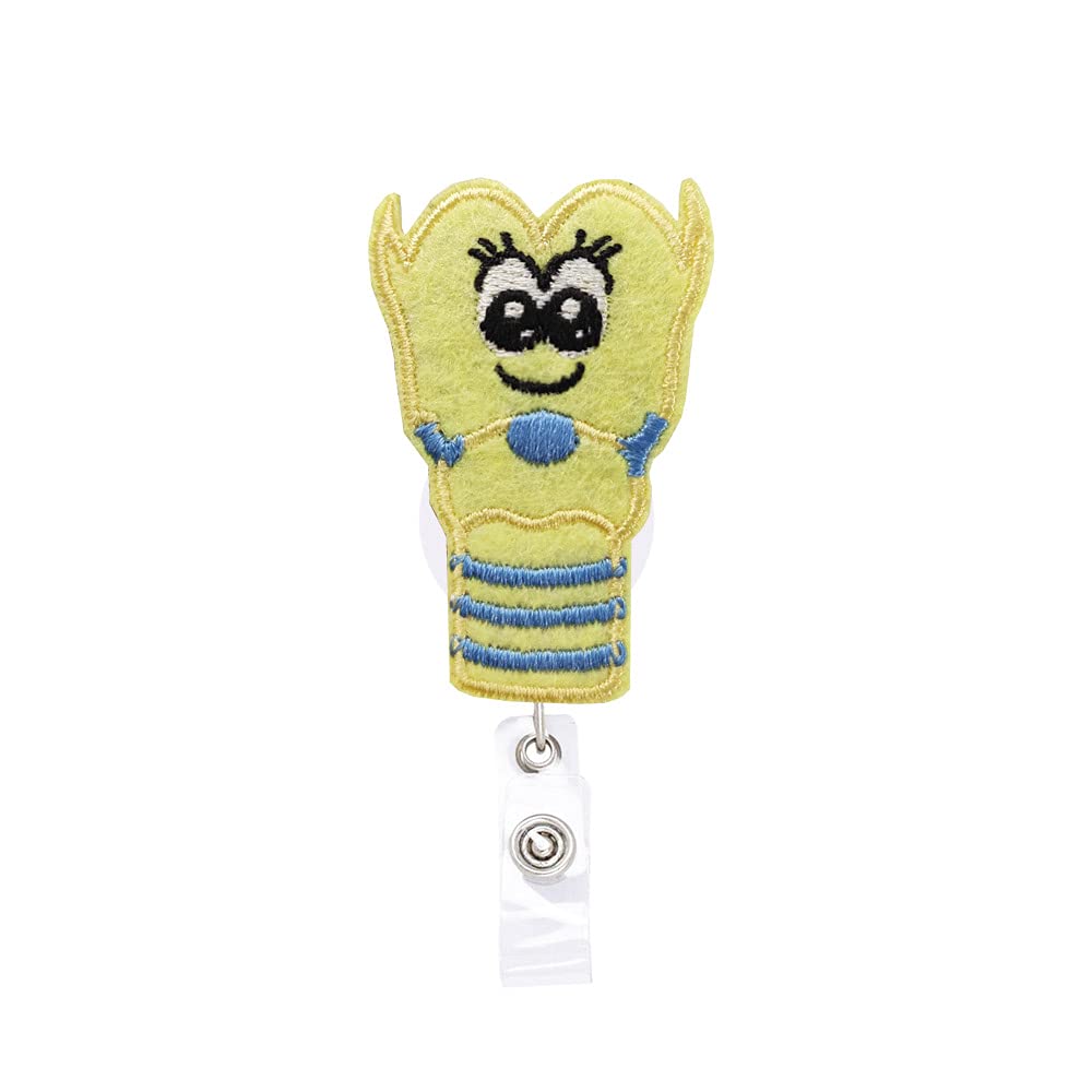 Reelfun Larynx Pathologist Slp Retractable Badge Reel Id Tag, With Alligator Clip,24In Nylon Cord, Nurse Office Employee Name Ba