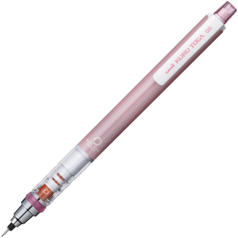 Uni Kurutoga Mechanical Pencil Standard, 0.5Mm, Baby Pink (M54501P.68)