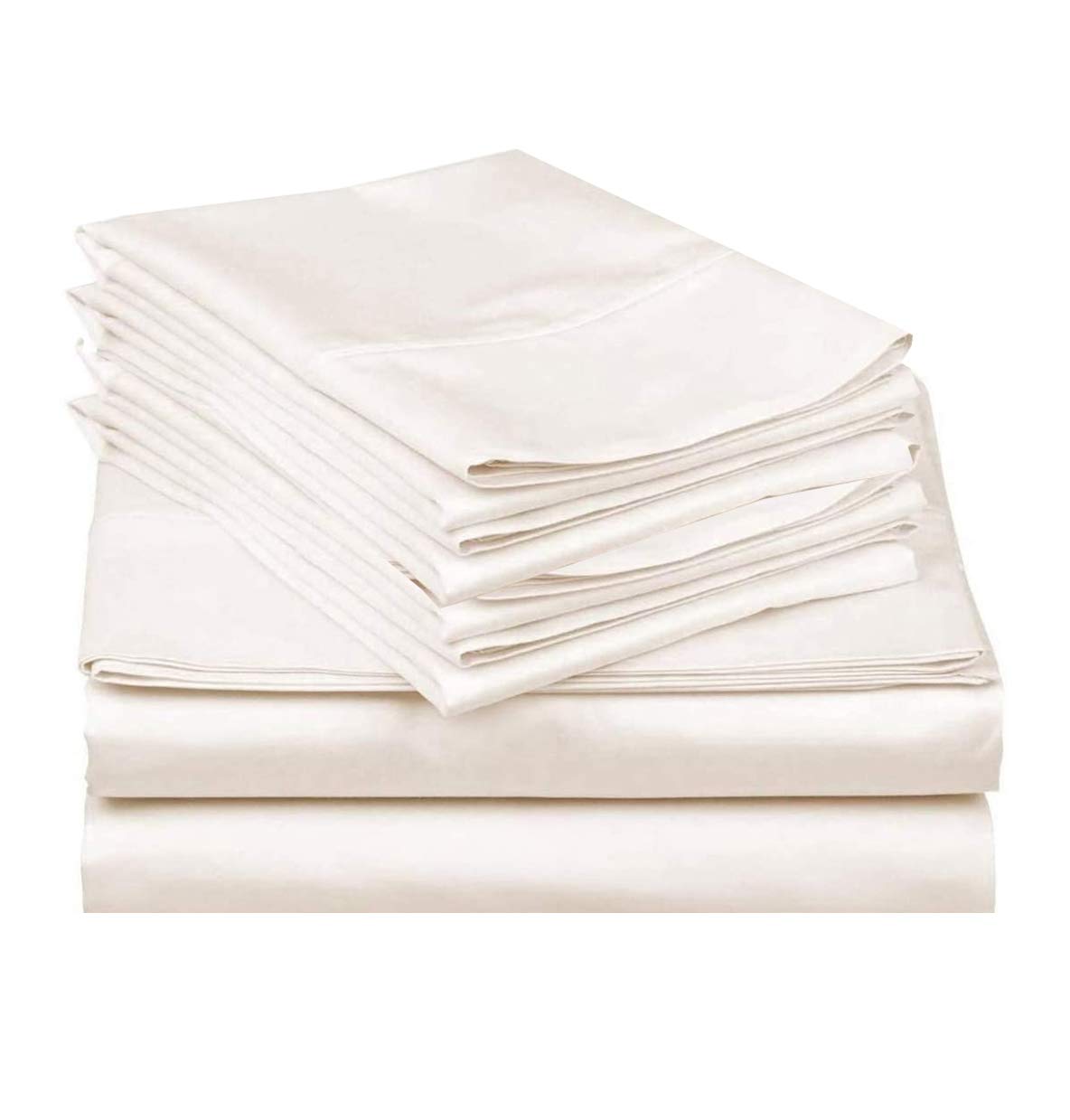 6 Piece Extra Deep Pocket Cal King Size Sheet Set 600 Thread Count Egyptian Cotton Sheets California King Size Hotel Luxury Coll
