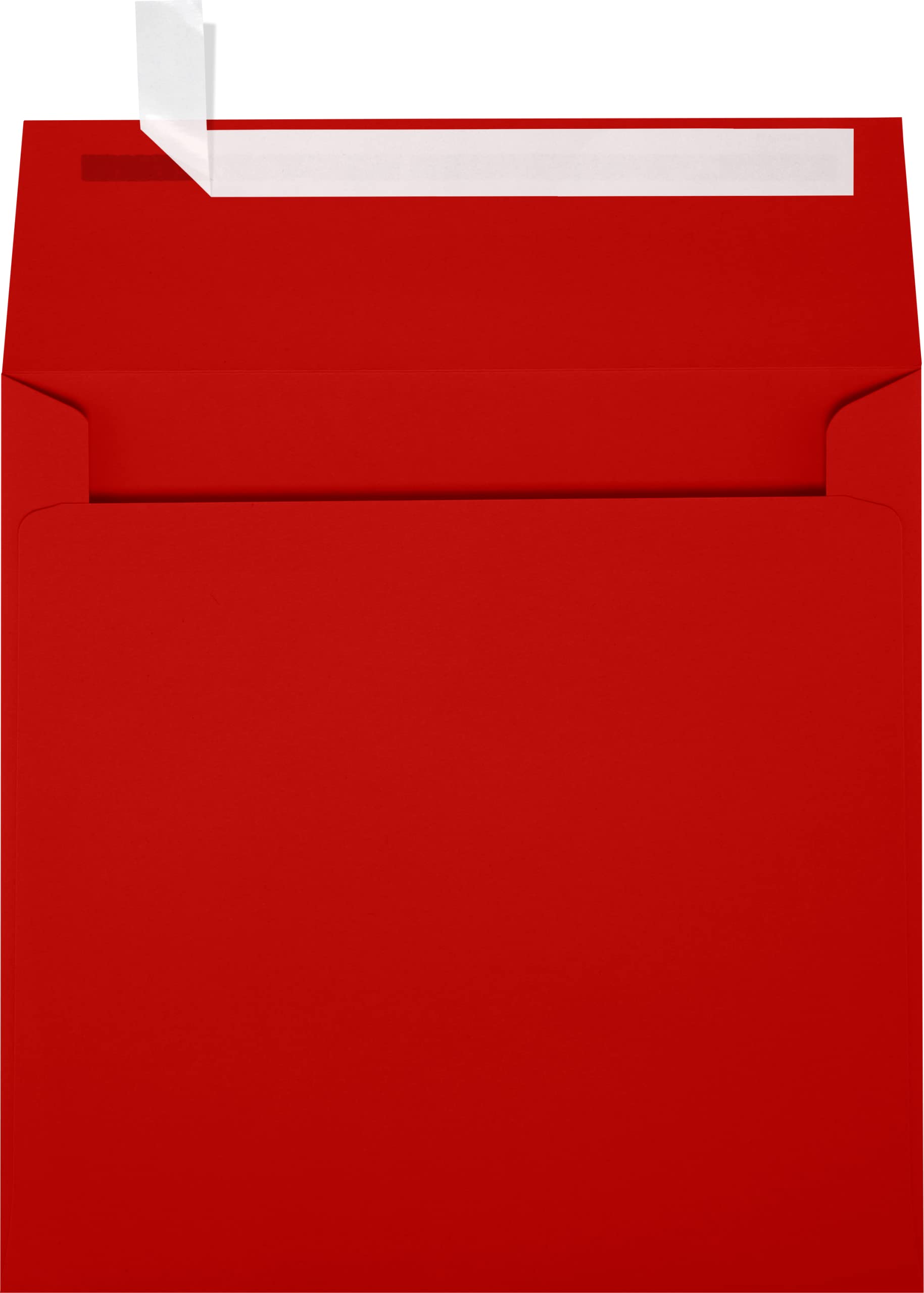 Luxpaper Square Invitation Envelopes | Peel & Press | 5 1/2' X 5 1/2' | Holiday Red | 60Lb. Text | 50 Qty
