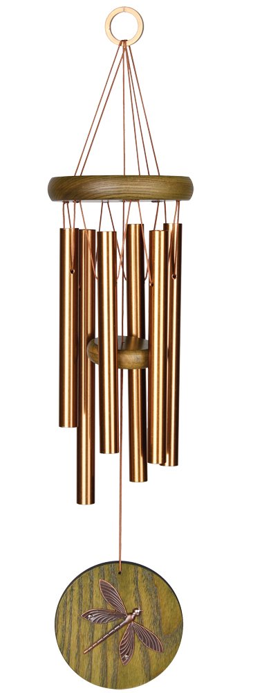 Woodstock Chimes Signature Collection, Woodstock Habitats Chime, 17' Green, Dragonfly Habitats And Nature Wind Chimes For Outdo