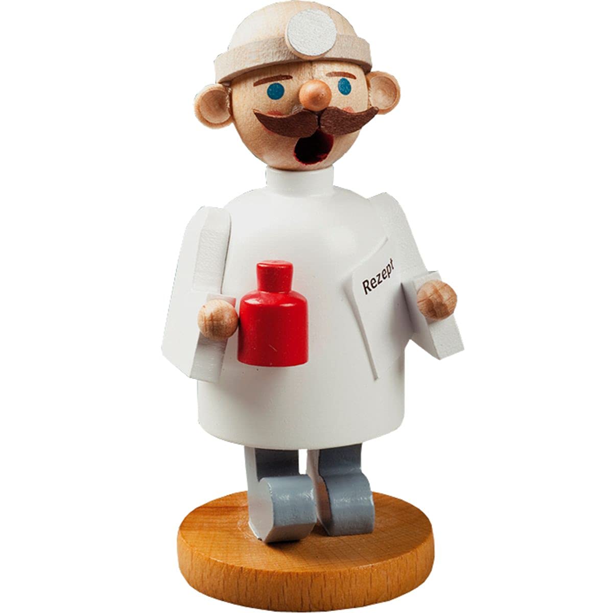 Alexander Taron 26354 Richard Glaesser Incense Burner-Doctor-4" H X 2.25" W X 1.75" D, White