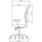 Lorell Mid Back Executive Chair