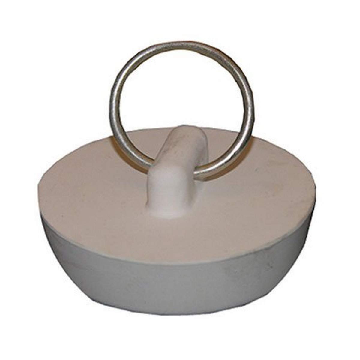 LASCO 02-3217 White Rubber Hollow Stopper for 2-Inch Drain Openings