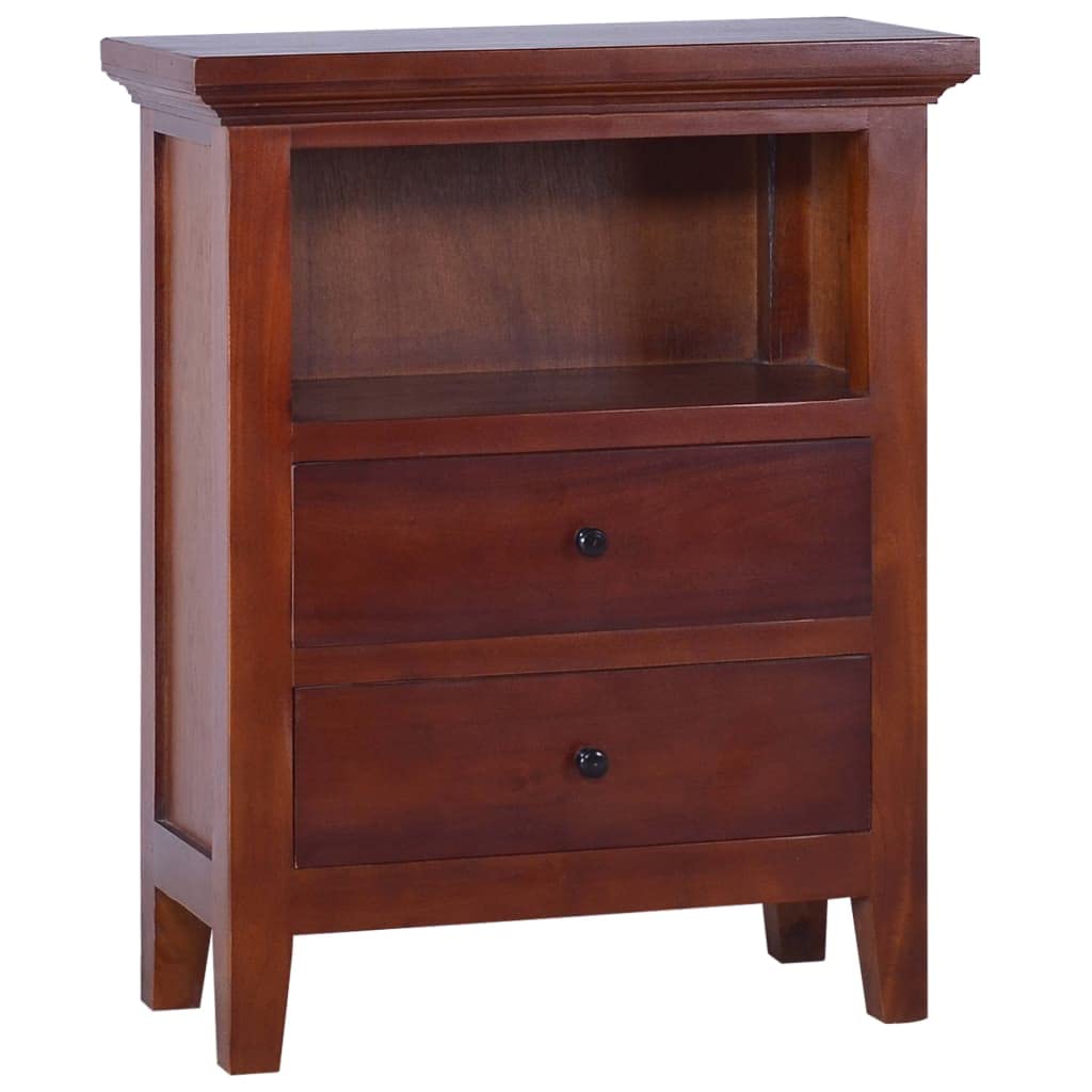 Vidaxl Side Cabinet Classical Brown 23.6&quot;X11.8&quot;X29.5&quot; Solid Mahogany Wood