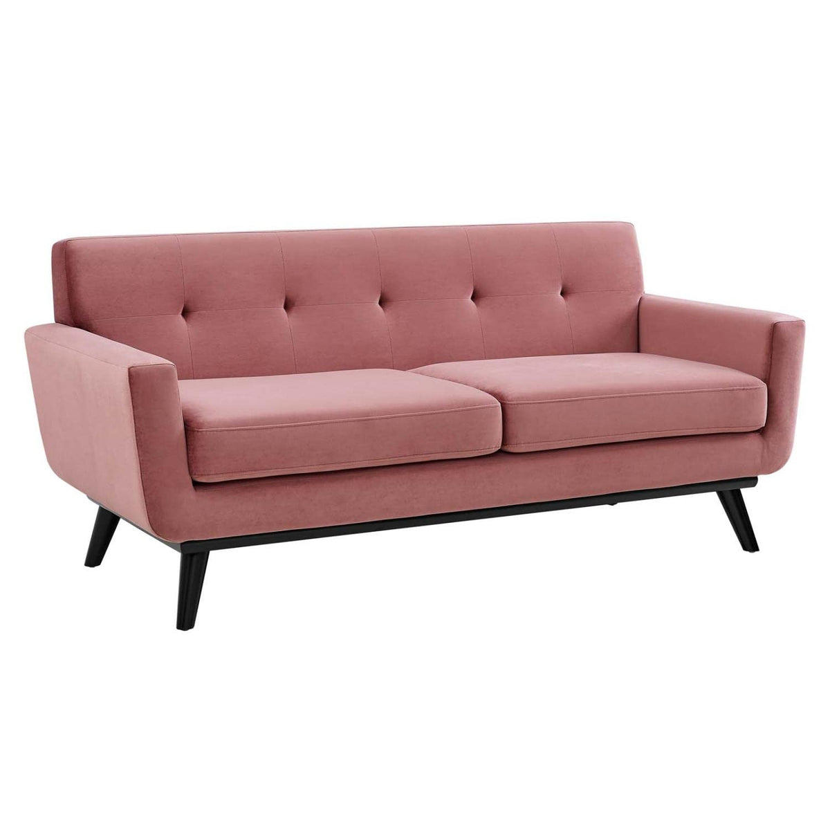 Modway Engage Performance Velvet Loveseat with Dusty Rose Finish EEI-5599-DUS