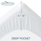 2 Pack Twin Xl Mattress Protector Waterproof Up - 14'' Noiseless & Breathable Mattress Topper Pad Cover Twin Extra Long Fitted S
