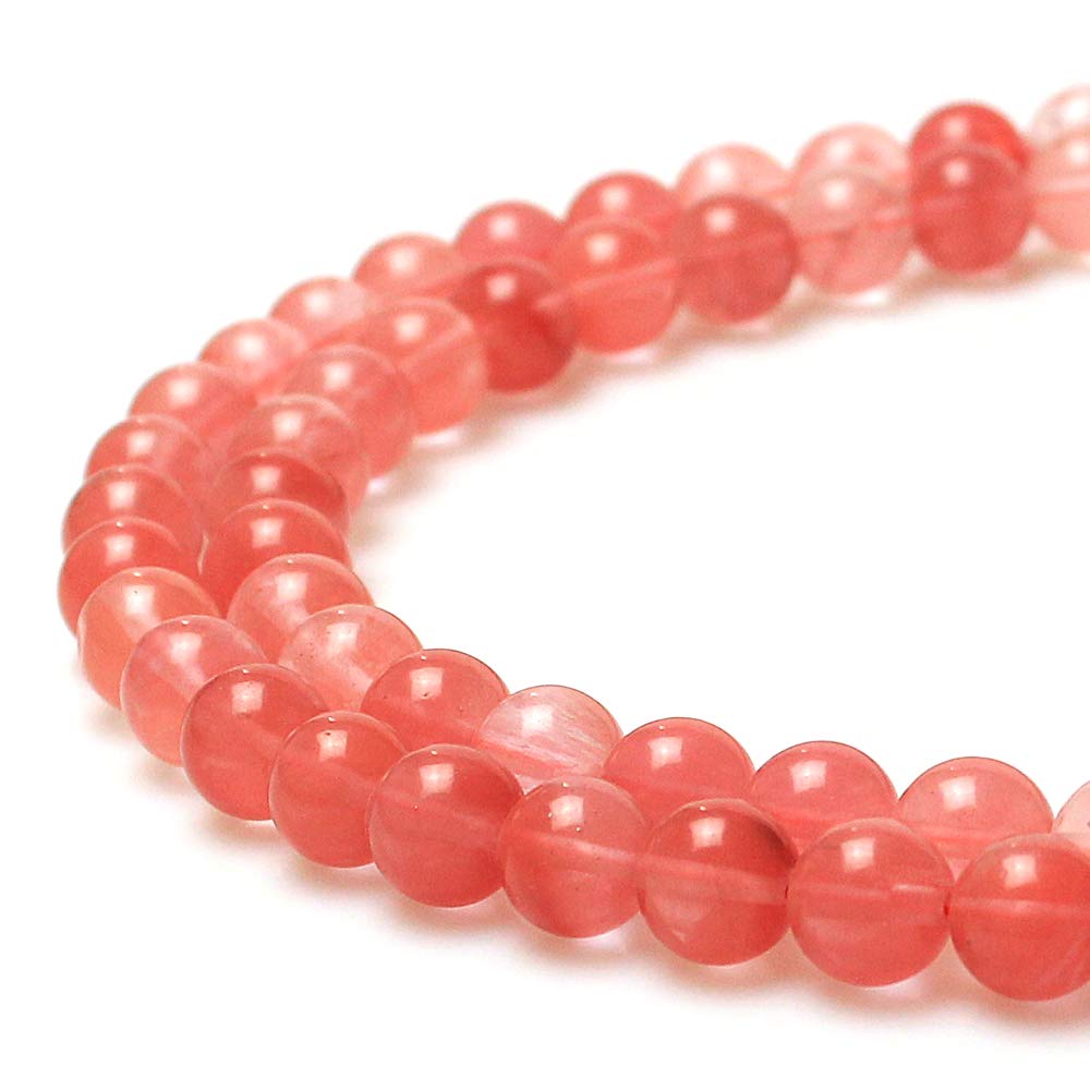 Mjdcb Stone Beads Pink Crystal Round Loose Beads For Jewelry Making Diy Bracelet Necklace (4Mm)