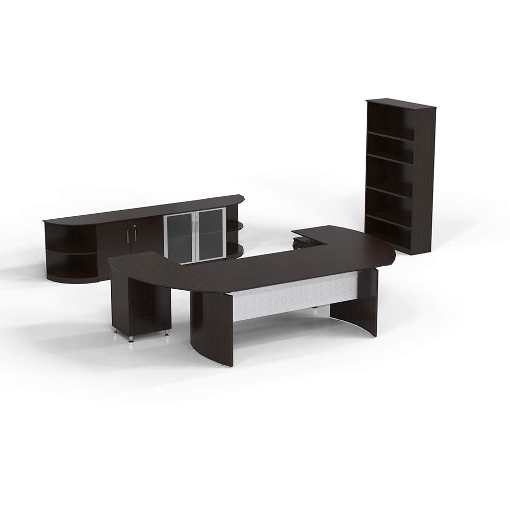 Mayline MVB5LDC Medina 5-Shelf Bookcase, 68&quot;H, Mocha Laminate