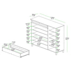 Baxton Studio Coolidge Modern and Contemporary Oak Brown Finished Wood 3-Door Shoe Storage Cabinet with Drawer