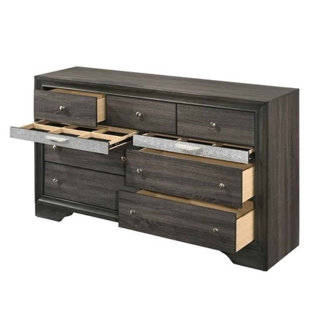 Acme Naima Wood Dresser In Gray