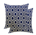 Pinkparrot Cotton Single Colour Printed Throw Pillow Covers/Cushion Covers (16X16 Inches)  Set Of 2 Pcs Code0135