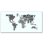 vidaXL Modern Computer Desk Rectangular Study Office Laptop Glass Table w/Map Printing
