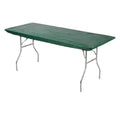 Kwik-Covers 8' Rectangle Plastic Table Covers 30' X 96', Bundle Of 5 (Hunter Green)