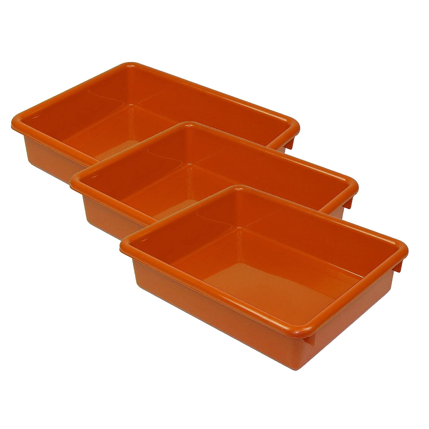 Romanoff Products Rom15109-3 3 In. Orange Stowaway Letter Tray - 3 Each