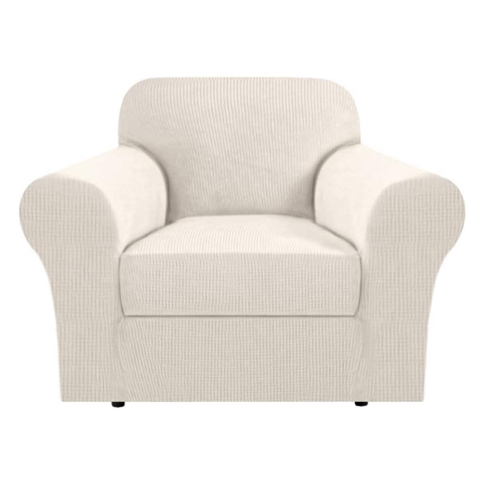 H.Versailtex Stretch Slip Covers For Armchairs Chair Slipcovers For Living Room Armchair Furniture Cover Suit For T Cushion/Box