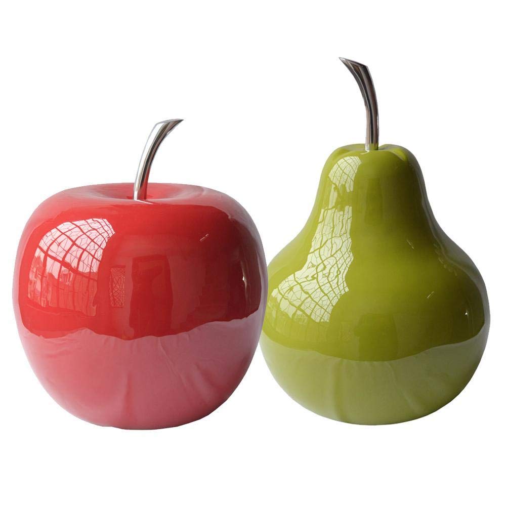 HomeRoots Decor 11-inch x 11-inch x 16-inch Buffed & Green, Extra Large - Pear