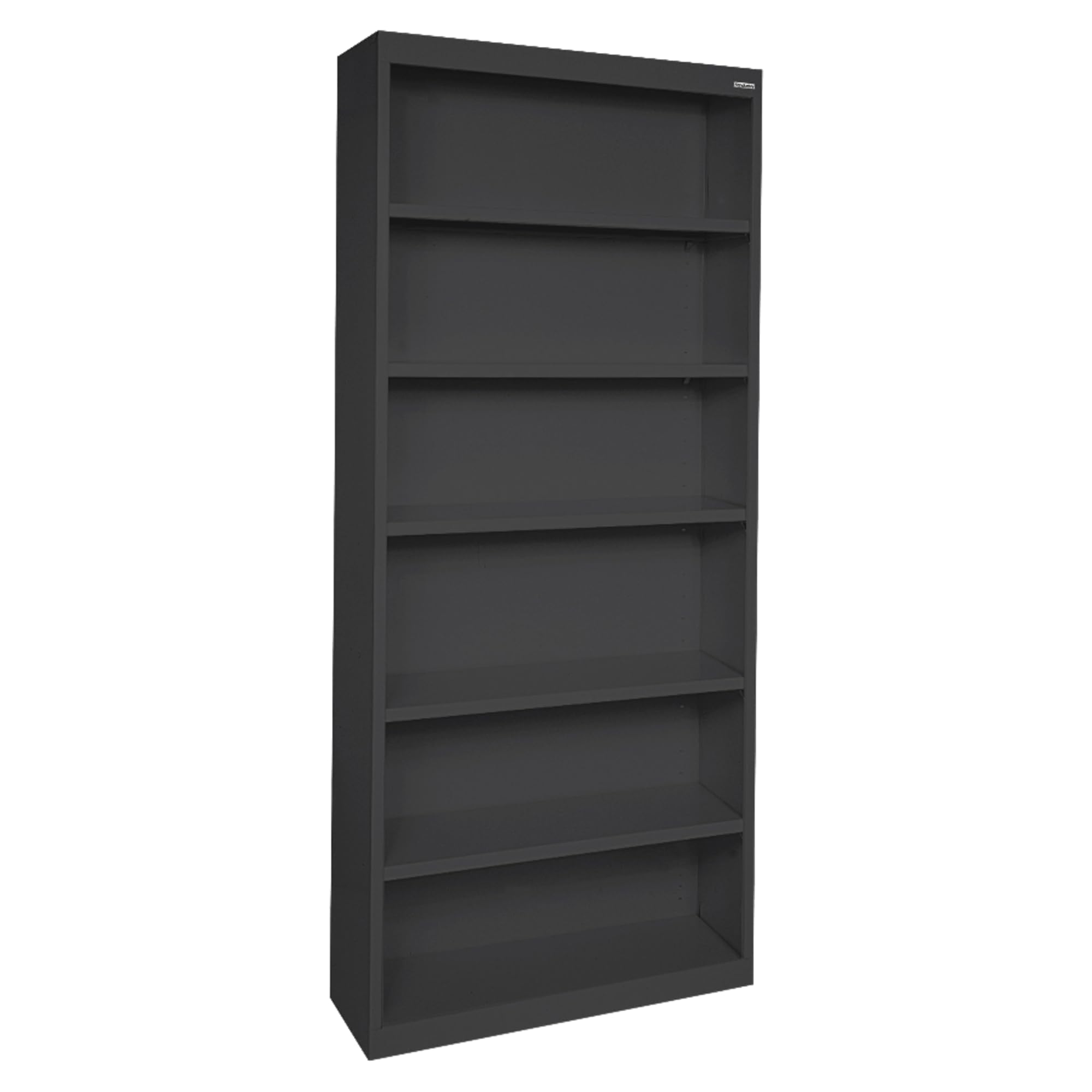 Lorell LLR41294 Fortress Series Steel Black Book Case, 34.5" x 13" x 82"