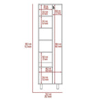 Fm Furniture London Kitchen Set,35.4' H X 40.5' W X 27.5' D,White/Onyx