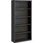 Lorell Fortress Series Charcoal Bookcase, 34.5" X 13" X 72"