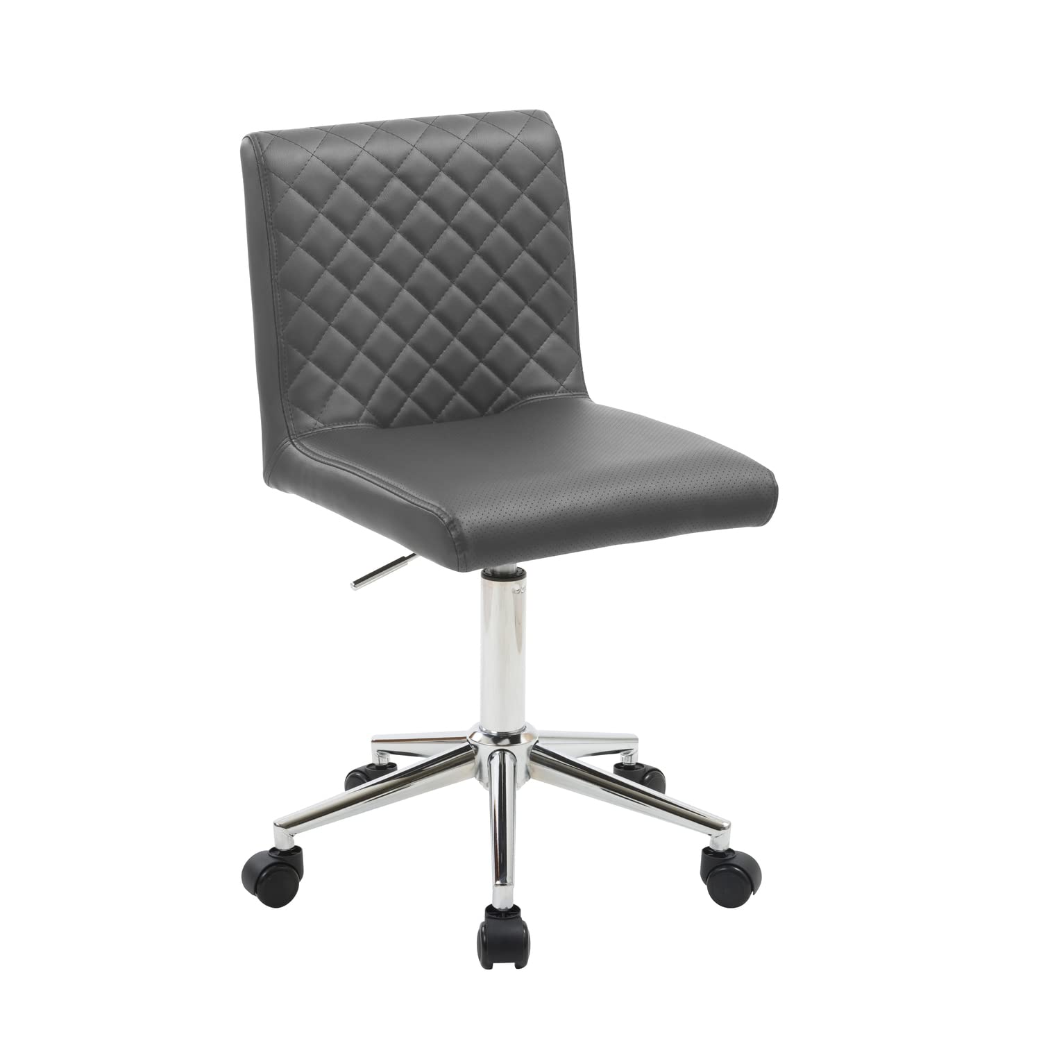 Best Master Furniture Adjustable And Swivel Leather Office Chair Grey
