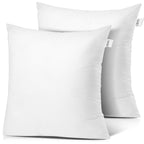 Nestl 16X16 Pillow Inserts - Throw Pillow Insert 16X16, 2 Pack Square Pillows, Decorative 16X16 Pillows Throw White, 16 X 16 Pillow Insert, Lumbar Pillow Insert For Bed And Couch
