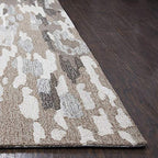 Rizzy Home Alora Decor Makalu 3' X 5' Abstract Brown/Natural Hand-Tufted Area Rug