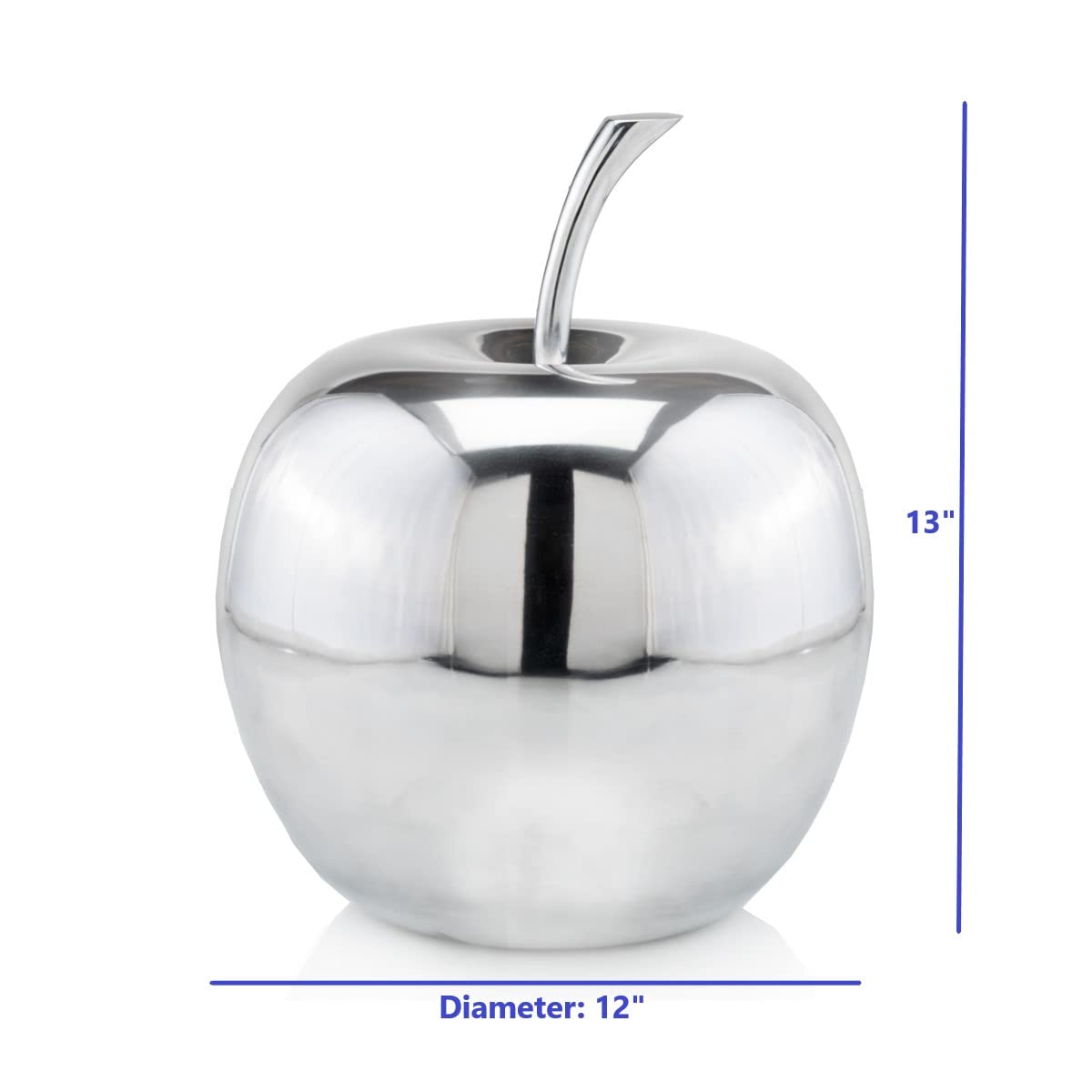 HomeRoots Decor 12-inch x 12-inch x 13-inch Buffed, Extra Large, Polished - Apple