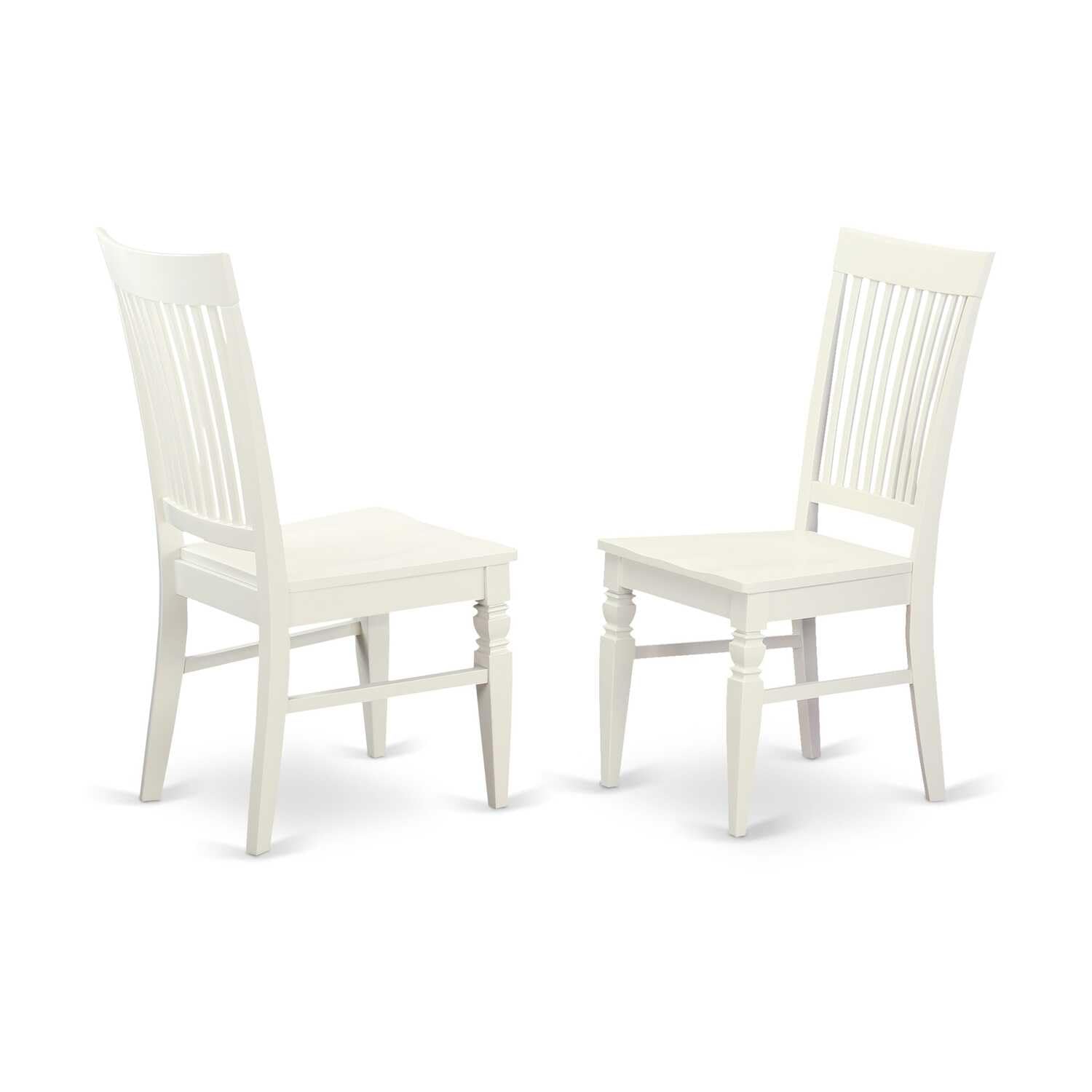 East West Furniture Bowe5-Whi-W 5 Pckitchen Table Set For 4-Table And 4 Dining Chairs