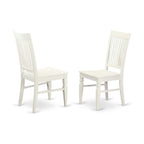 East West Furniture Bowe5-Whi-W 5 Pckitchen Table Set For 4-Table And 4 Dining Chairs