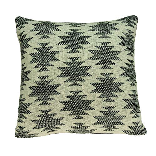 HomeRoots 100% Cotton Parkland Collection Awnee Southwest Tan Pillow Cover with Down Insert